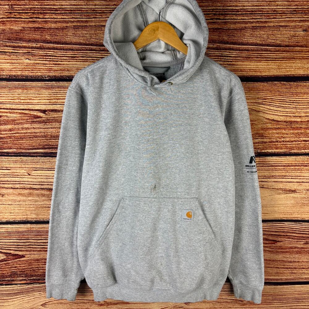 Carhartt Gray Loose Fit Hoodie Sweatshirt